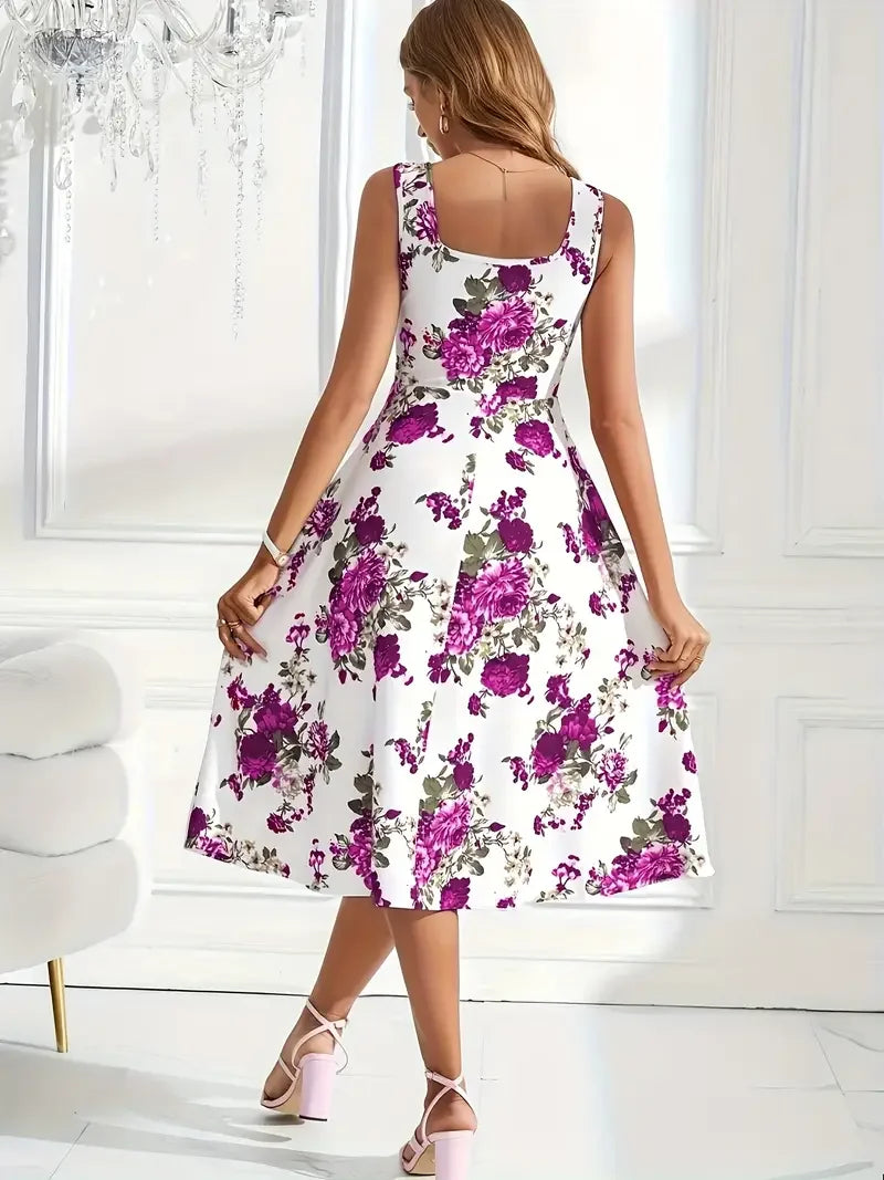 Dearaina | Modisches und Elegantes Midi-Kleid