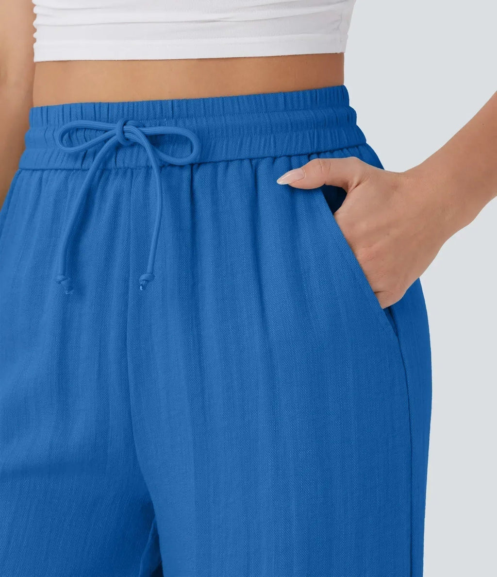 Zafeiria Elegante Leinenhosen
