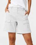 Kamila | Damen Sommer Freizeit Elastische Hohe Jorts
