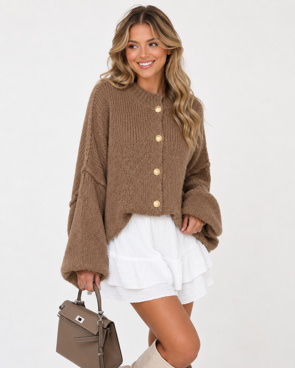 Button-Down Hemd Langarm Pullover