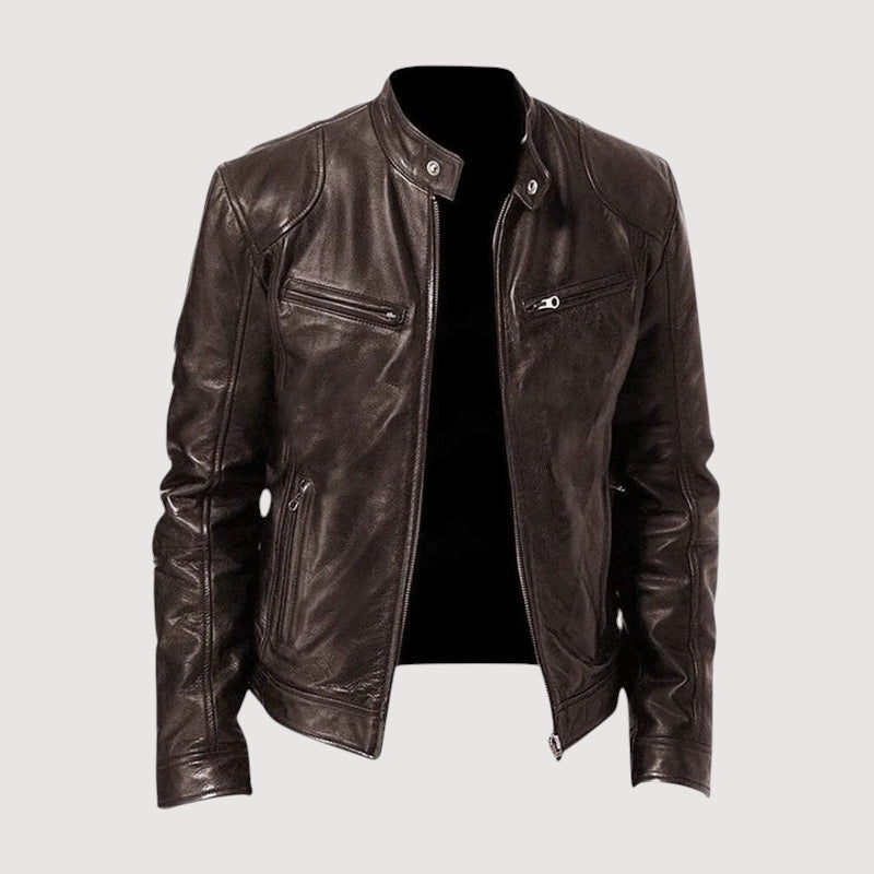 Isauio | Herren Lederjacke