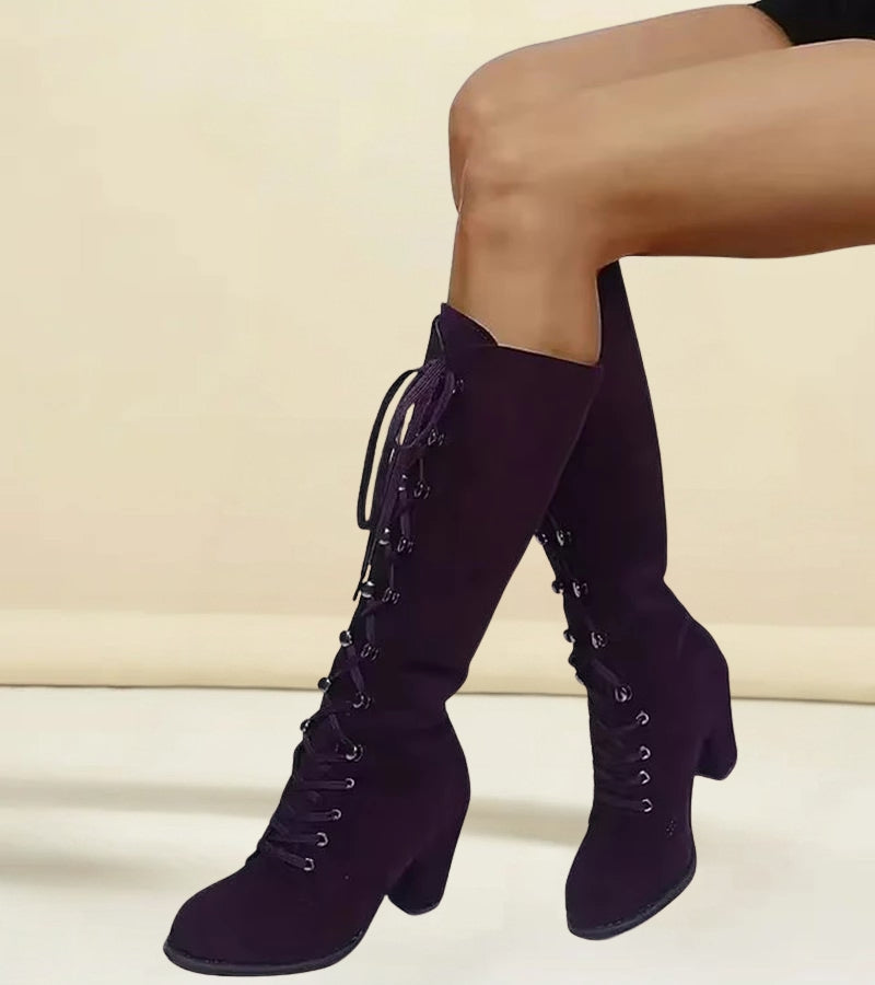Asmita Schnürstiefel Aus Kunstleder