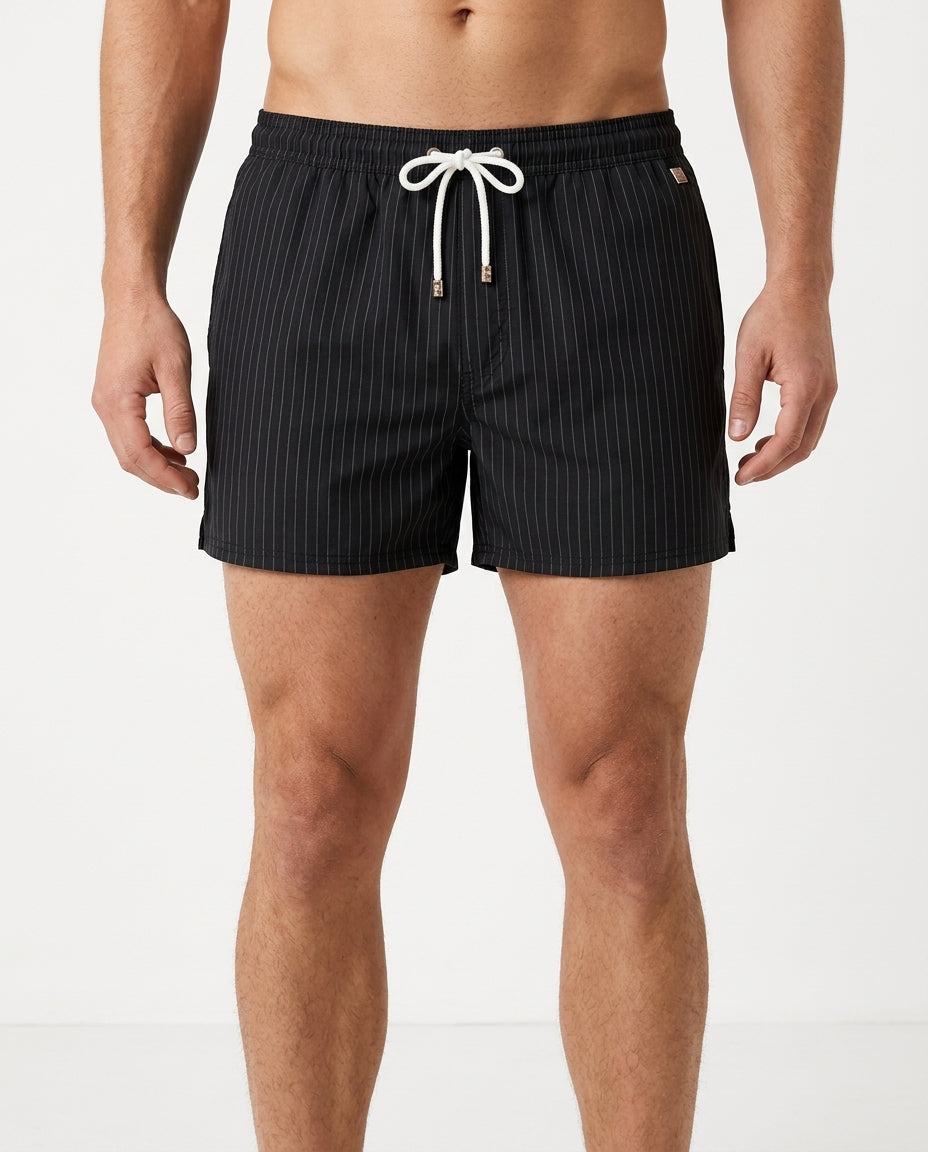 Beckham | Gestreifte Herren Freizeit Shorts für den Strand