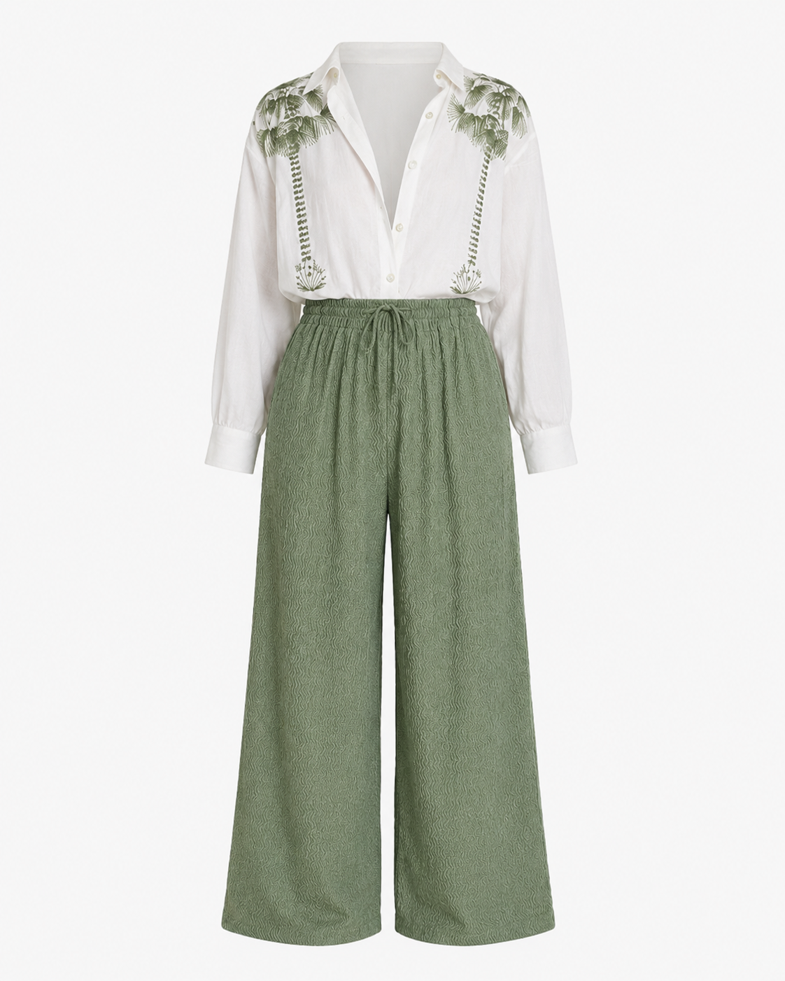 2-teiliges Kleidungsset Langarm Floral Blume
