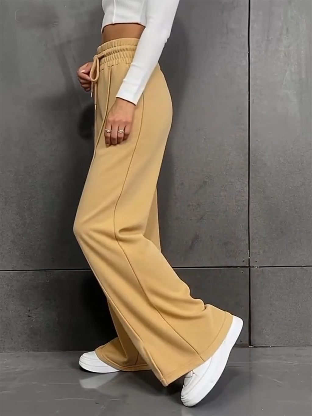 Cetaelle | Lockere Hose mit weitem Bein