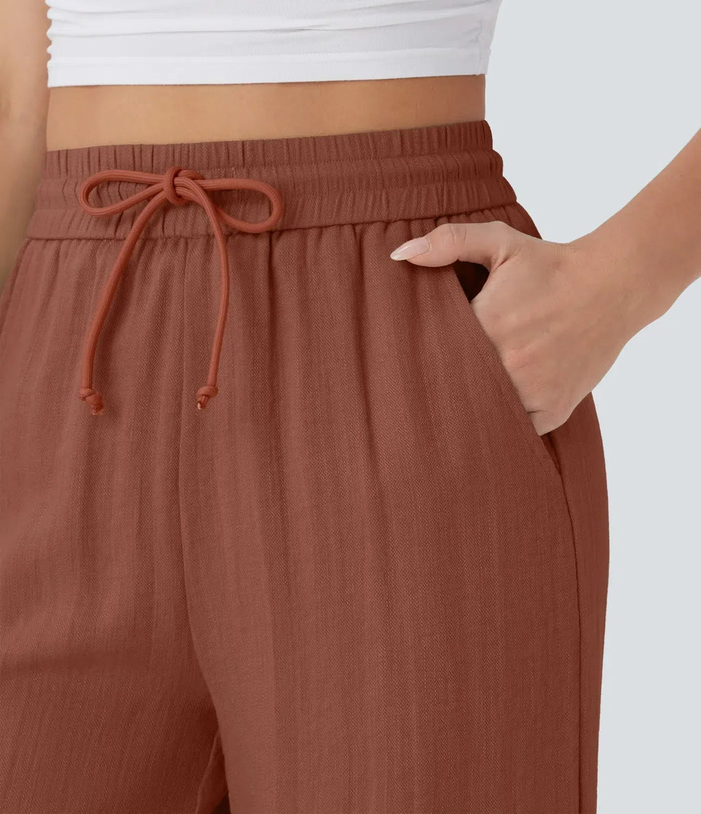 Zafeiria Elegante Leinenhosen