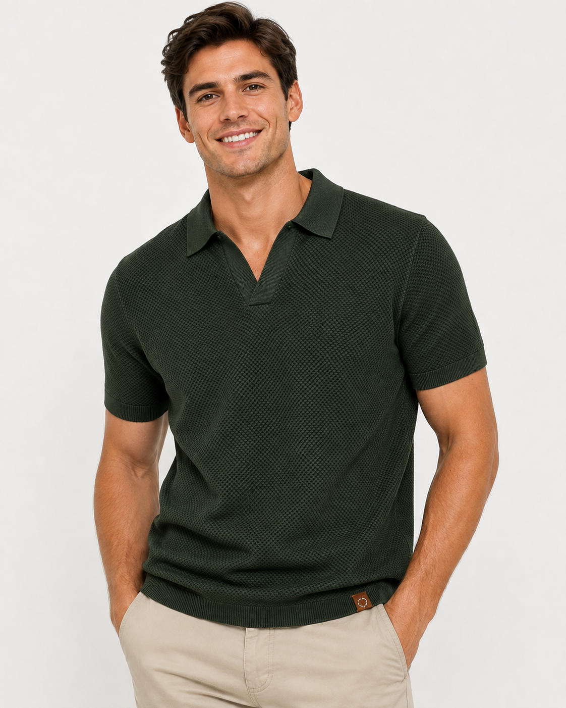 Kaufberg | Herren Kurzarm Strick Polo
