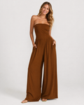 Kaufberg | Rückenfreies Jumpsuit aus solidem Material