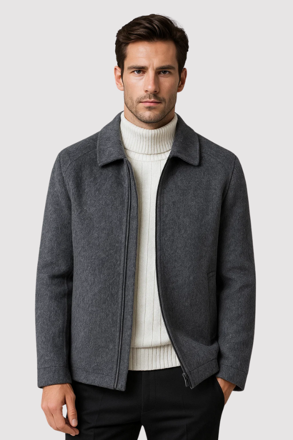 Felenn | Wollmischung Zip-Up Jacke