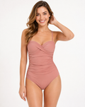 Carla | Damen gepolsterter Push-Up Einteiler Badeanzug