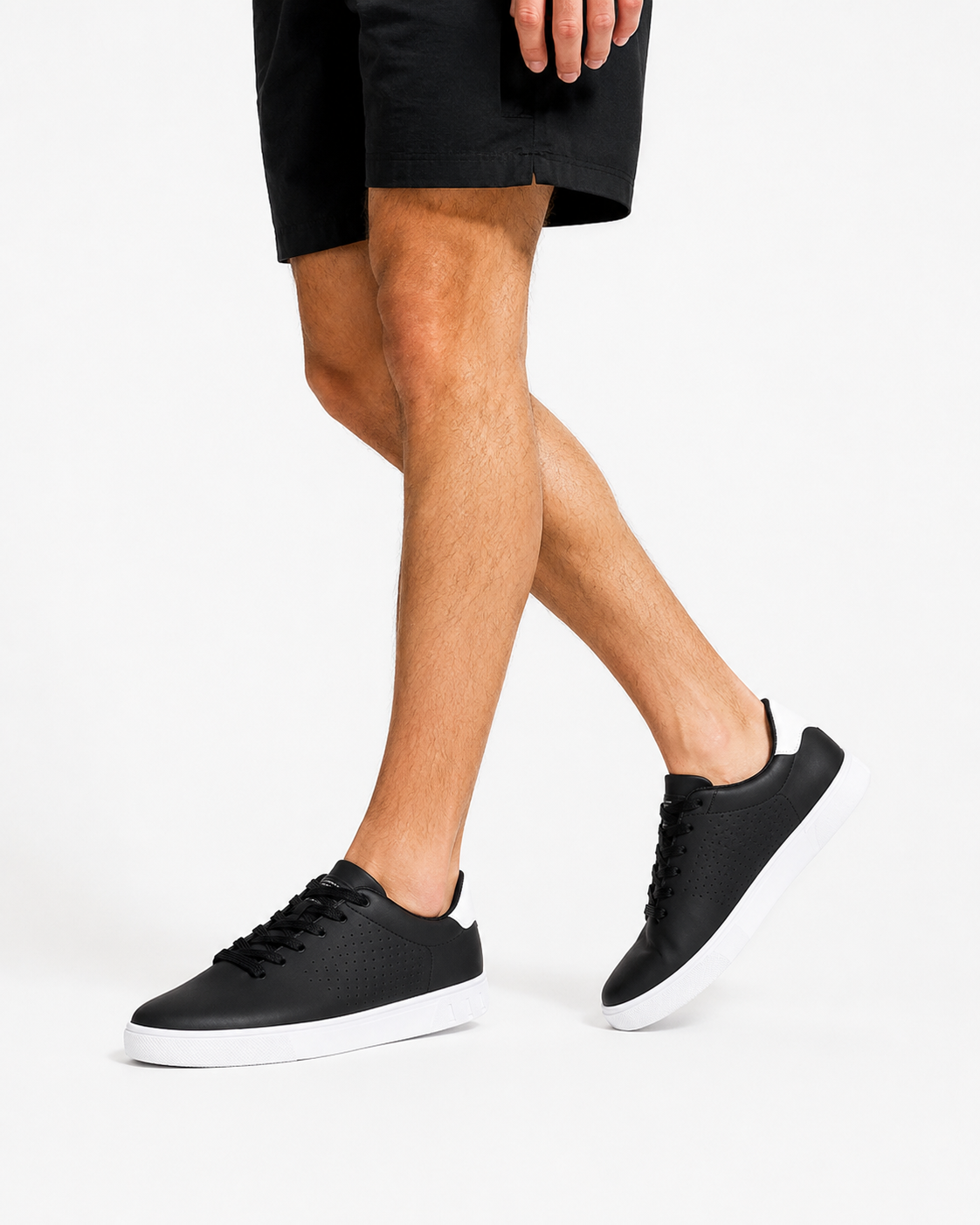 Kaufberg | Klassische Weiße Sneakers Leder Schnürschuhe