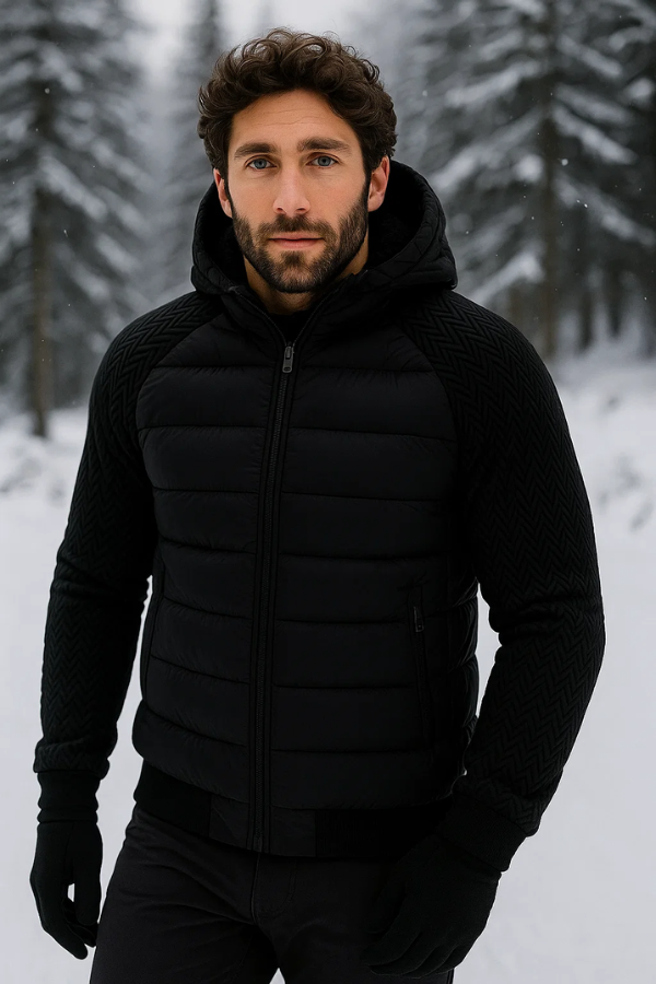 Samorio | Wattierte Herrenjacke mit Kapuze