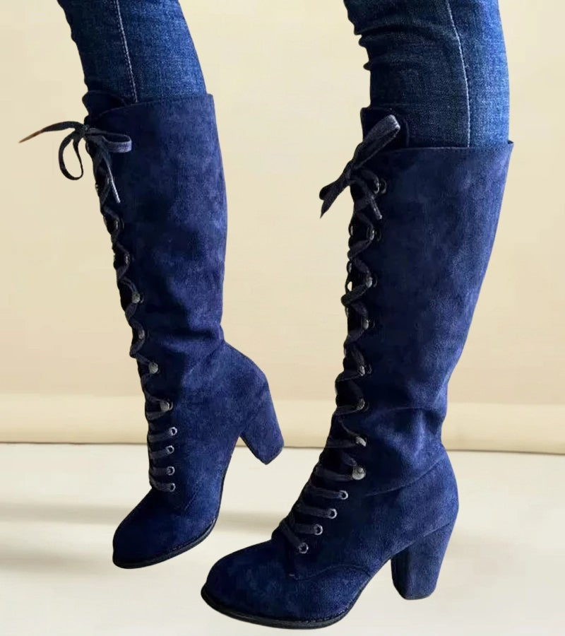 Asmita Schnürstiefel Aus Kunstleder