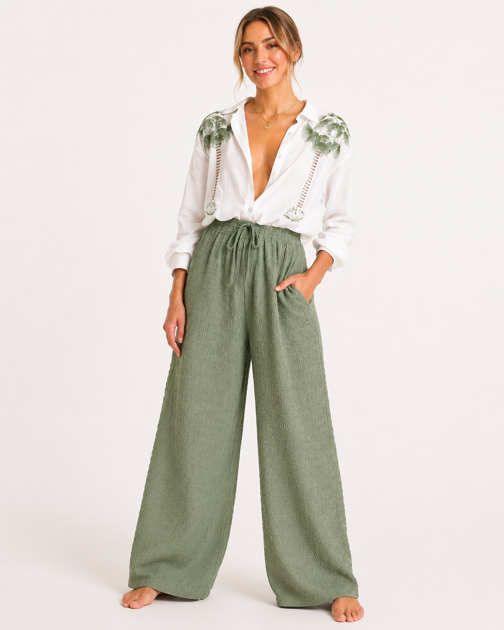2-teiliges Kleidungsset Langarm Floral Blume