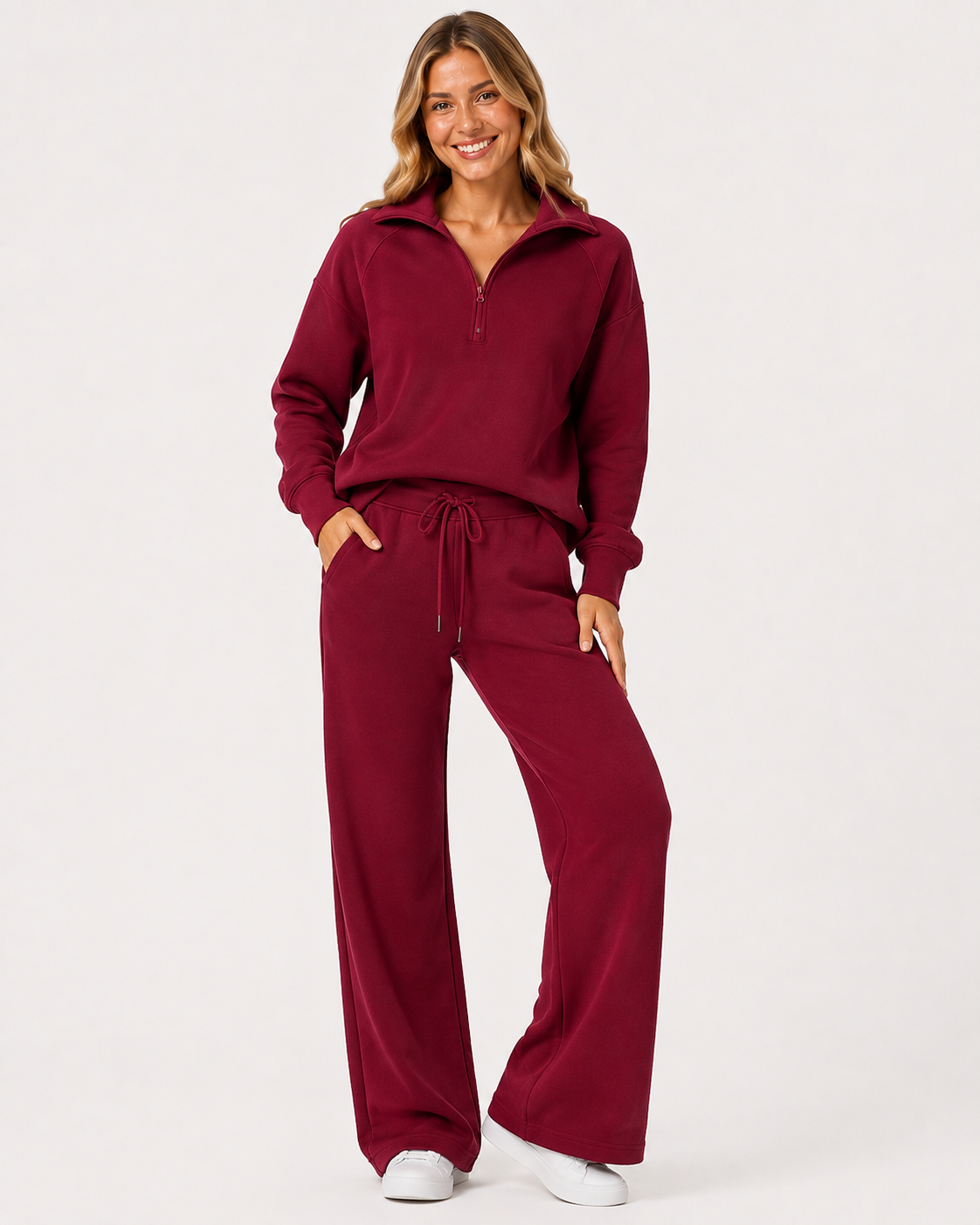 Cassidy | Damen Sweatshirt Weite Hosen Set