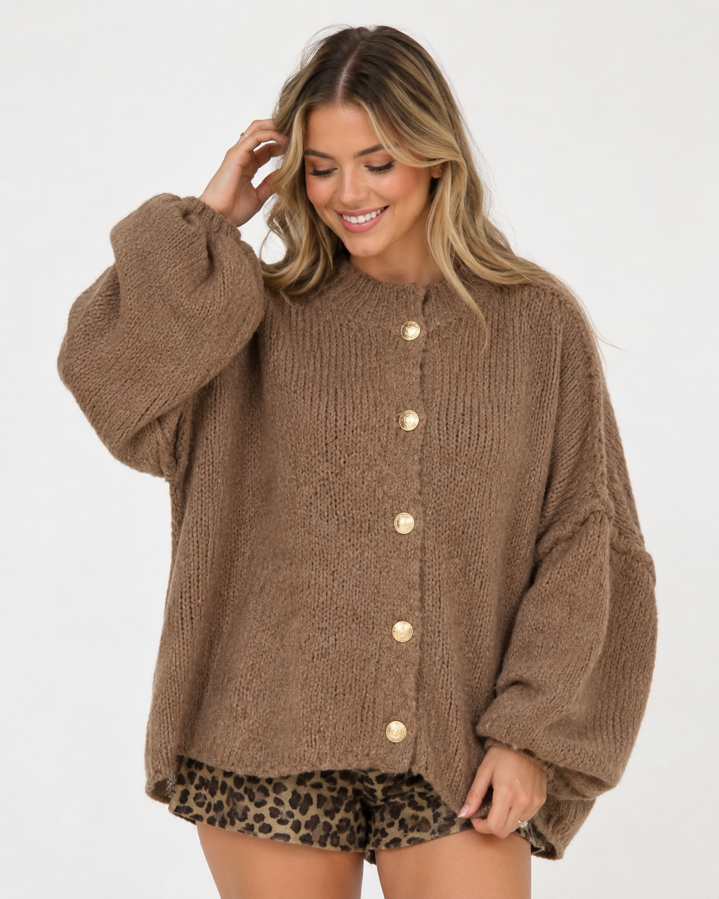 Button-Down Hemd Langarm Pullover