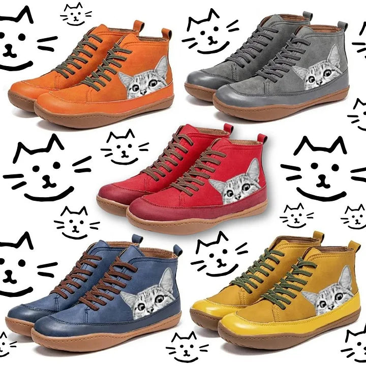 Eleio | Schuhe mit Katzenprint