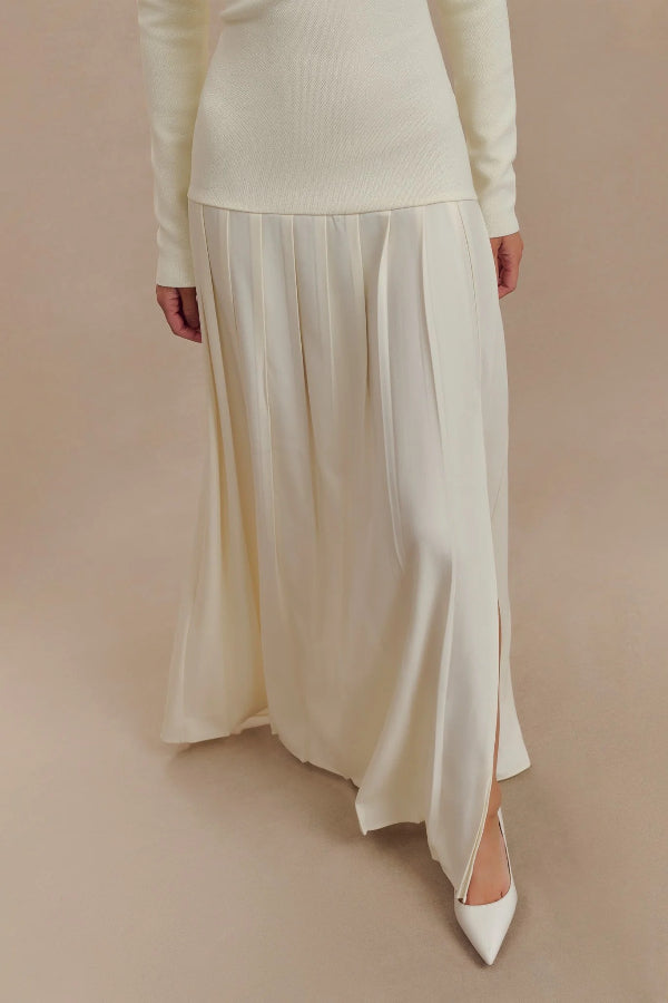 Tiaraora | Retro-Maxikleid mit Bardot-Ausschnitt