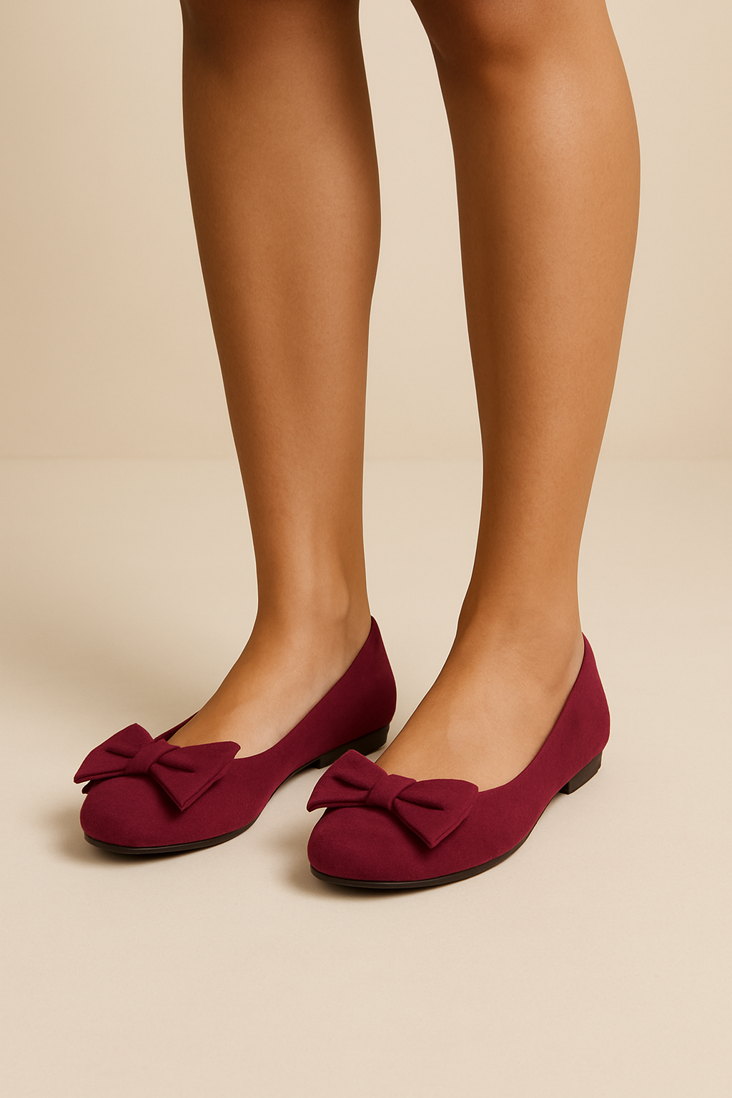 Kaufberg| Damen Slipper mit Schleife und weicher Sohle für Freizeit & Ferien