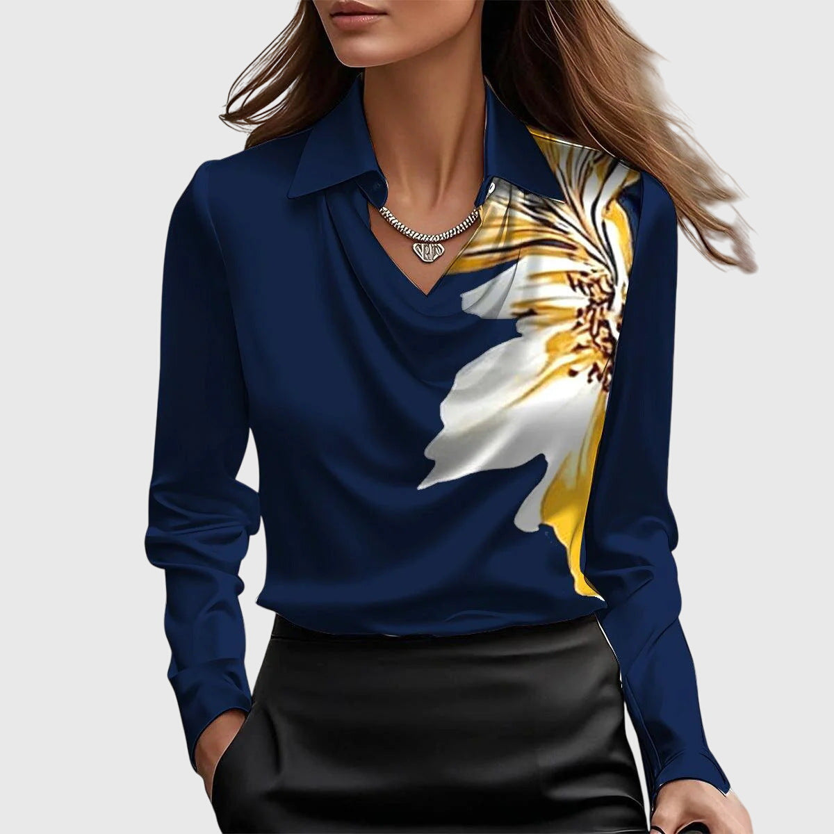 Nolaina | Elegante Satinbluse
