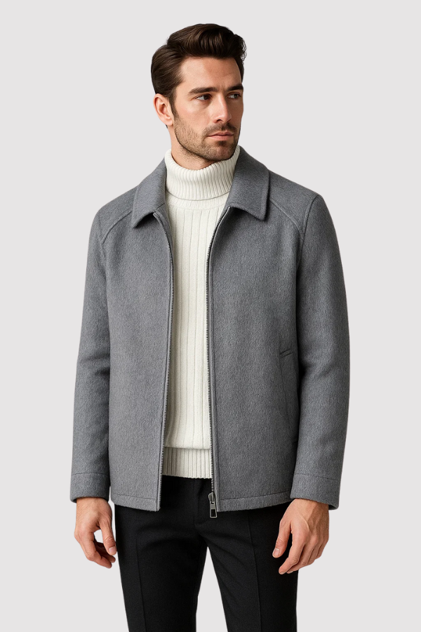 Felenn | Wollmischung Zip-Up Jacke