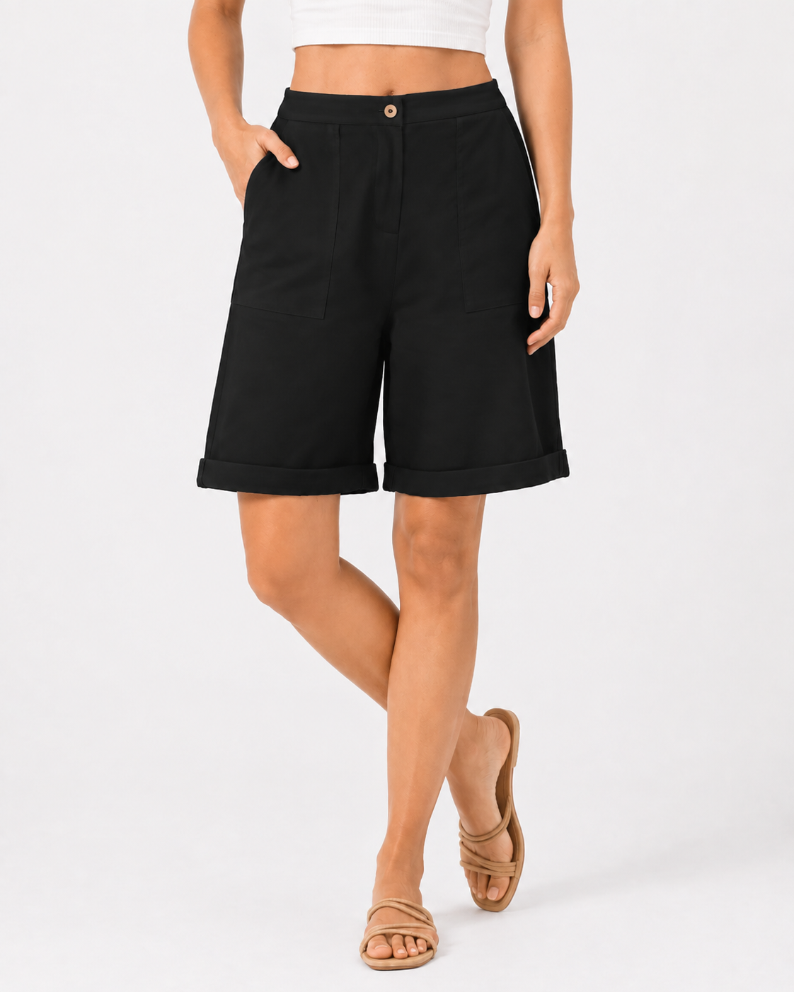 Barbara | Sommer Damen weite legere Shorts