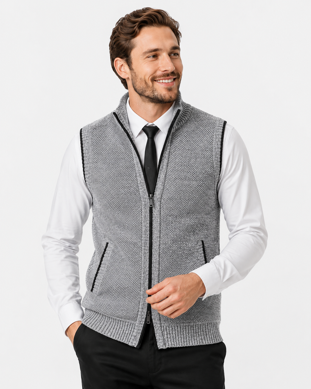 Kaufberg | Strickwesten aus Wolle Warm Samt