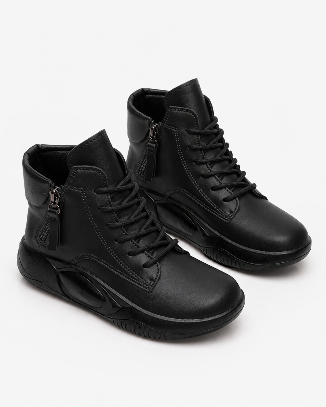 Kelsey | Neue Damen Designer Plateau Schnürstiefeletten