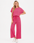 Chantal | Neues Damen Freizeit Streifen Zweiteiliges Set