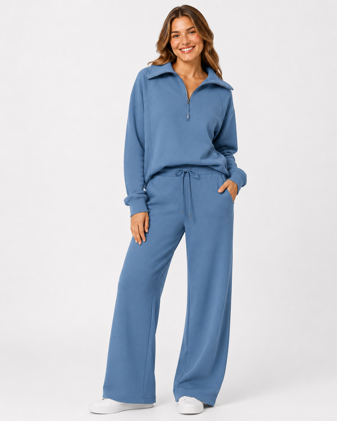 Cassidy | Damen Sweatshirt Weite Hosen Set