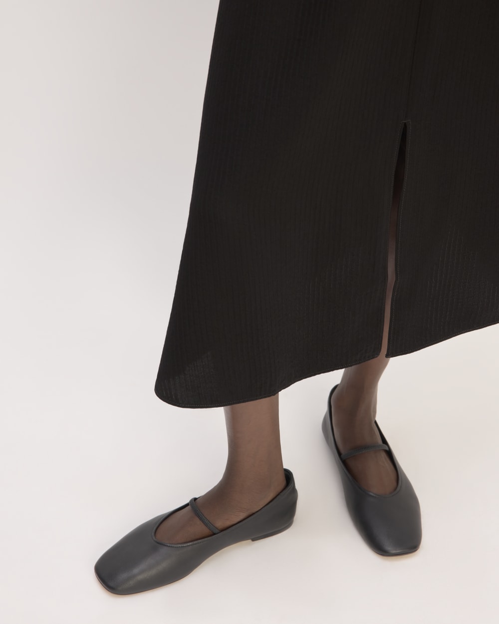 Gioraora | Schwarz Mini-Jacquard-Rock
