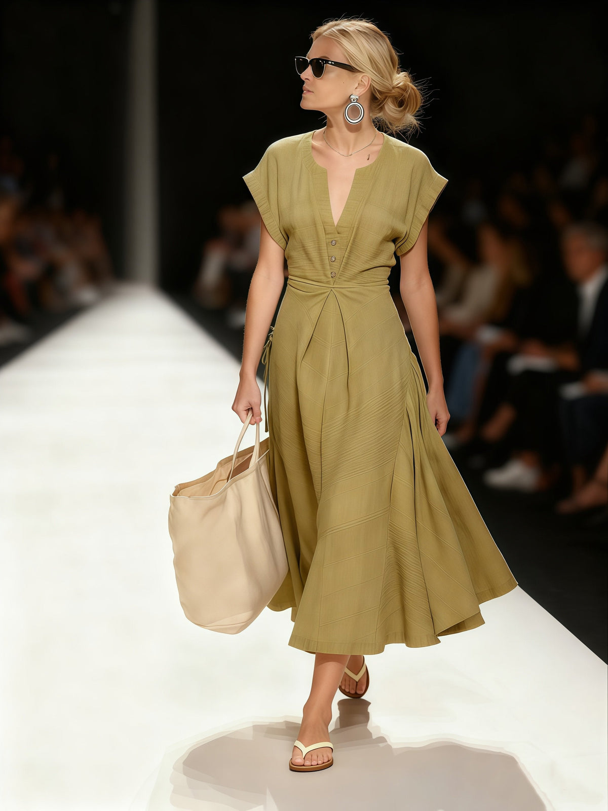 Bemieva | Midikleid mit Knöpfen