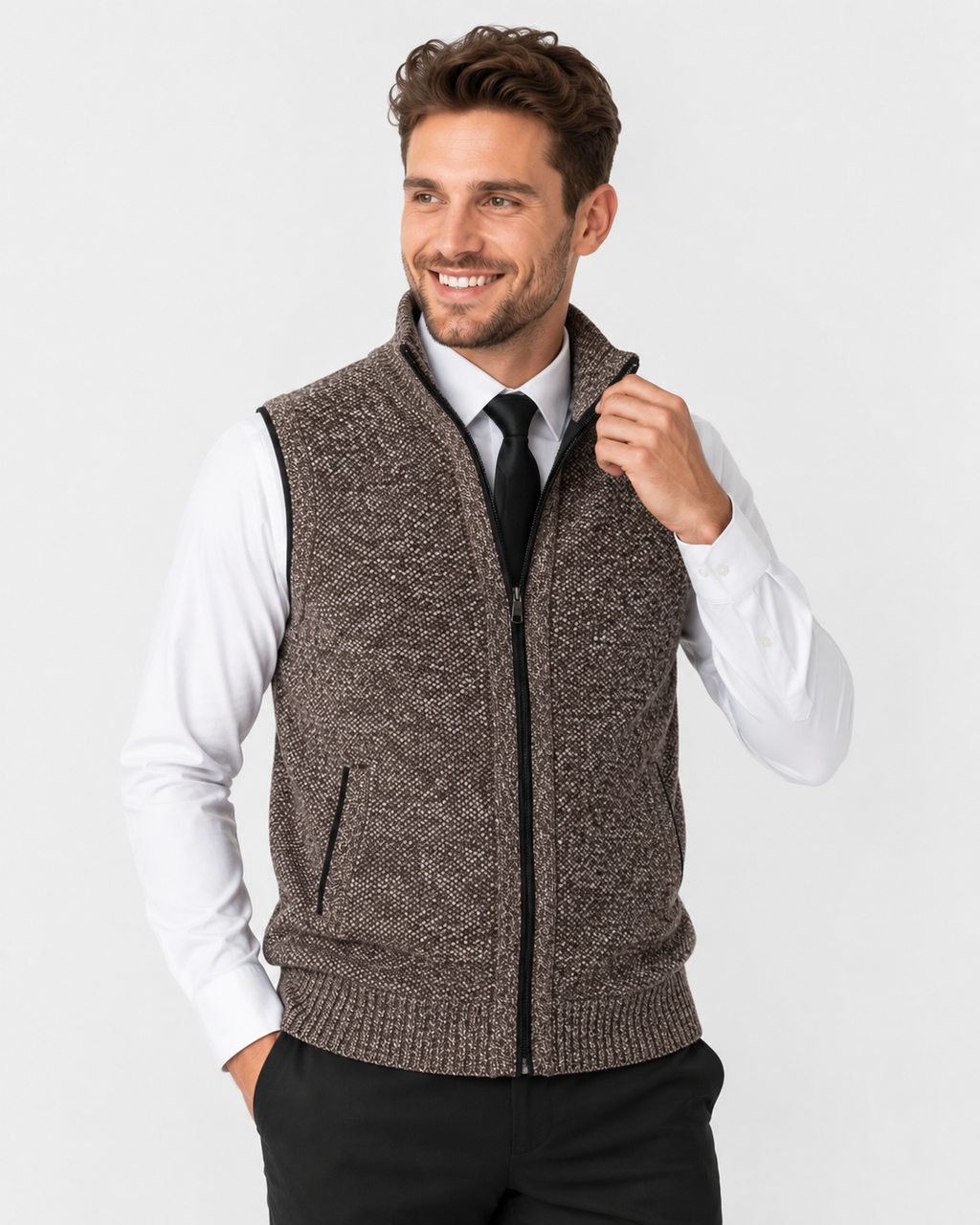 Kaufberg | Strickwesten aus Wolle Warm Samt