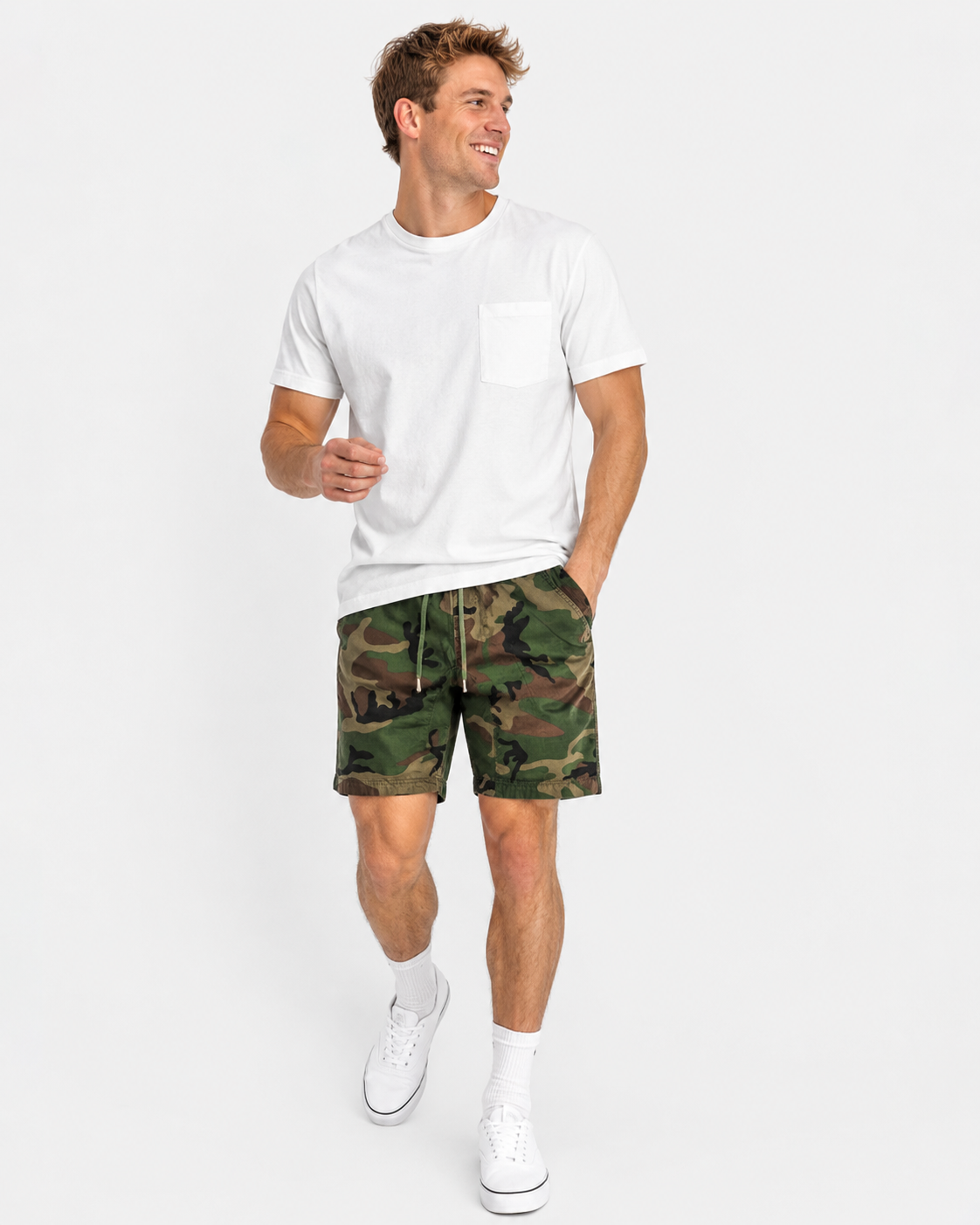 Kaufberg | Camouflage Shorts aus hochwertiger Baumwolle