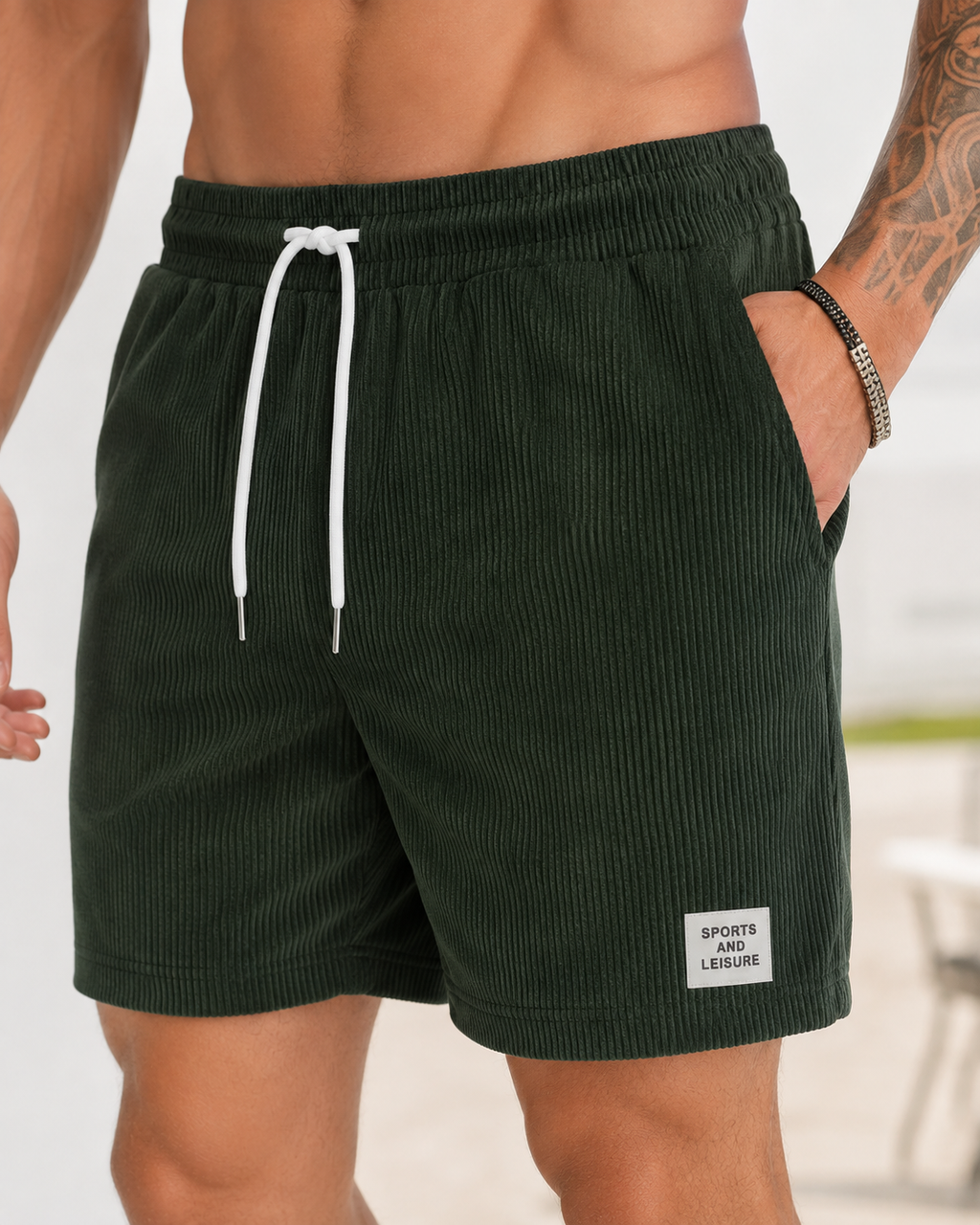 Kaufberg | Sommer Shorts mit Kordelzug aus Cord