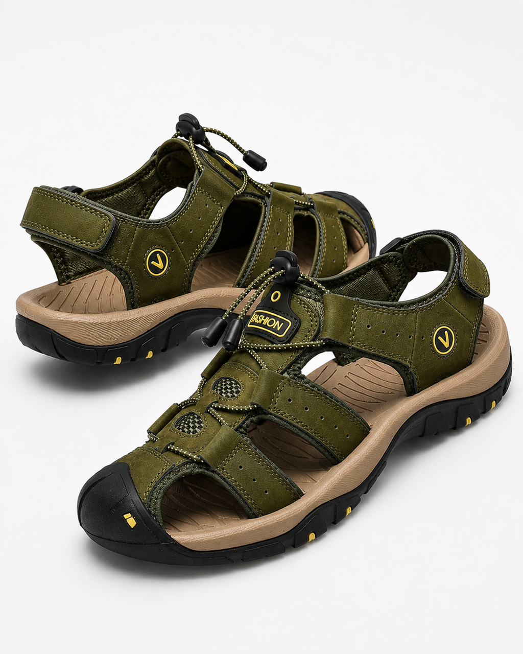 Kaufberg | Sommer Herren Sandalen Echtes Leder