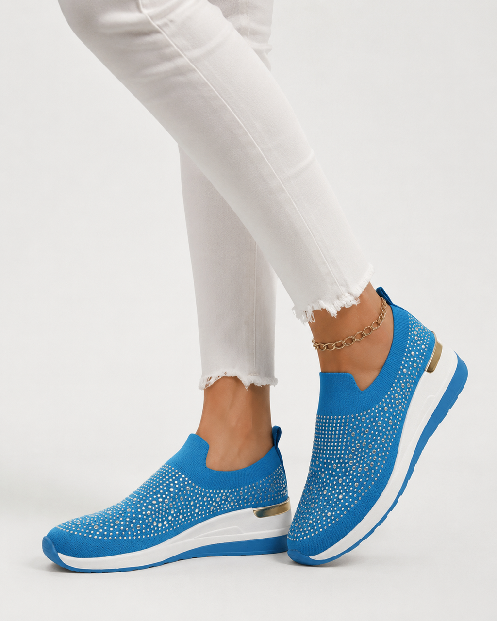 Keira | Strass Casual Damen Sneaker Atmungsaktiv und Leicht