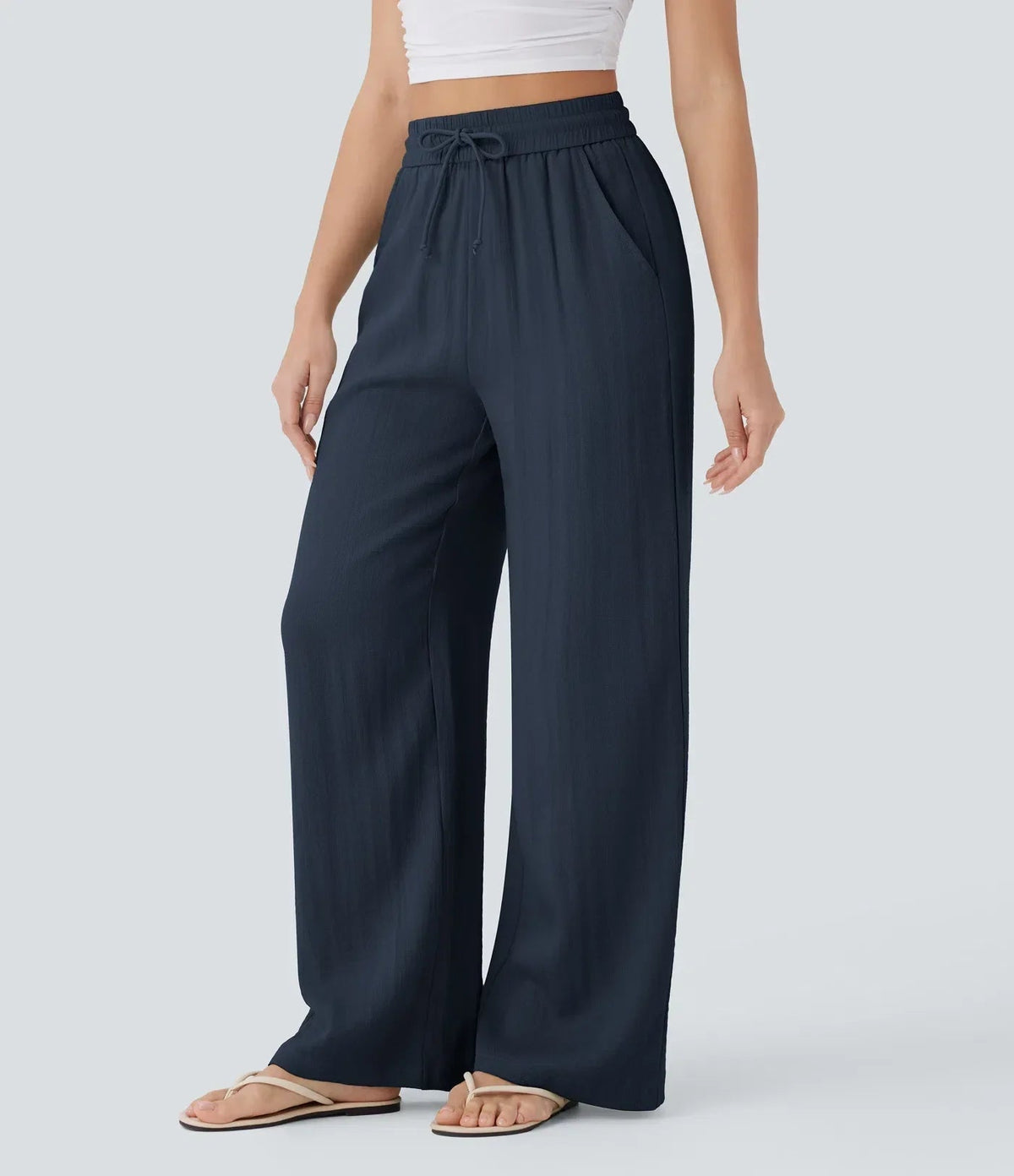 Zafeiria Elegante Leinenhosen