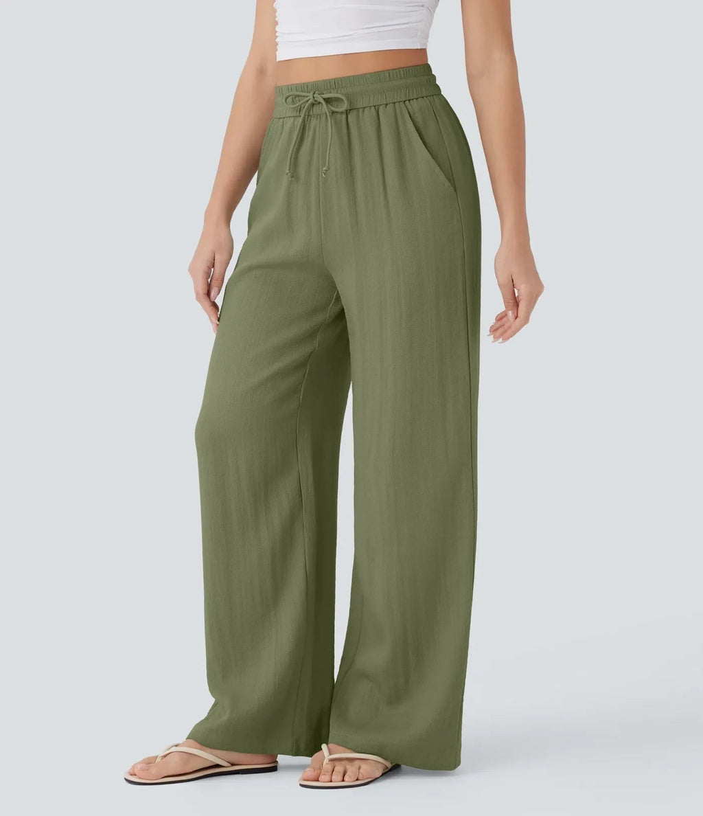 Zafeiria Elegante Leinenhosen