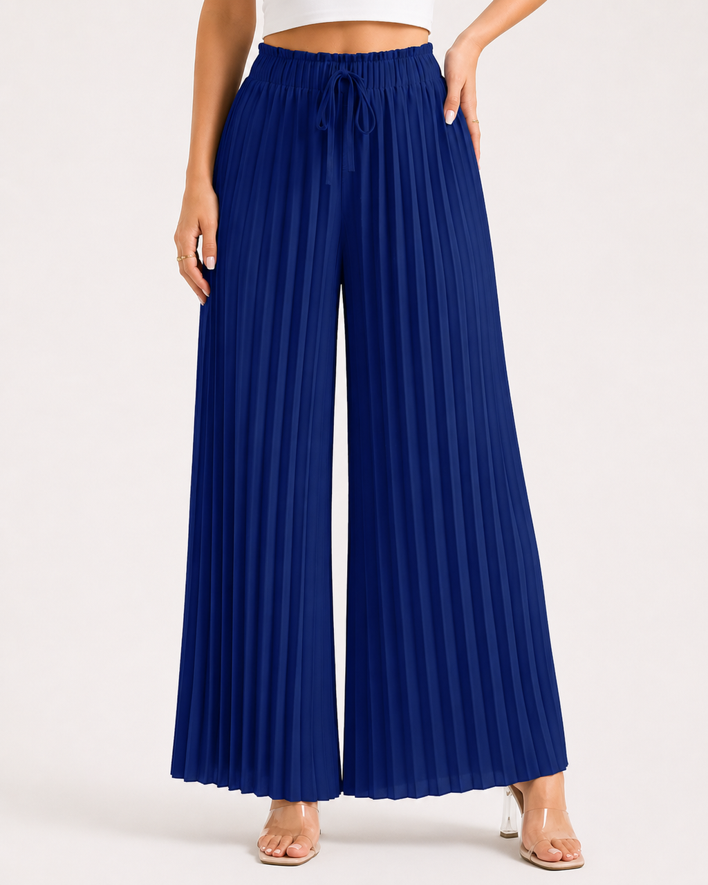 Sommerhose Plissierte Weite Beinhosen