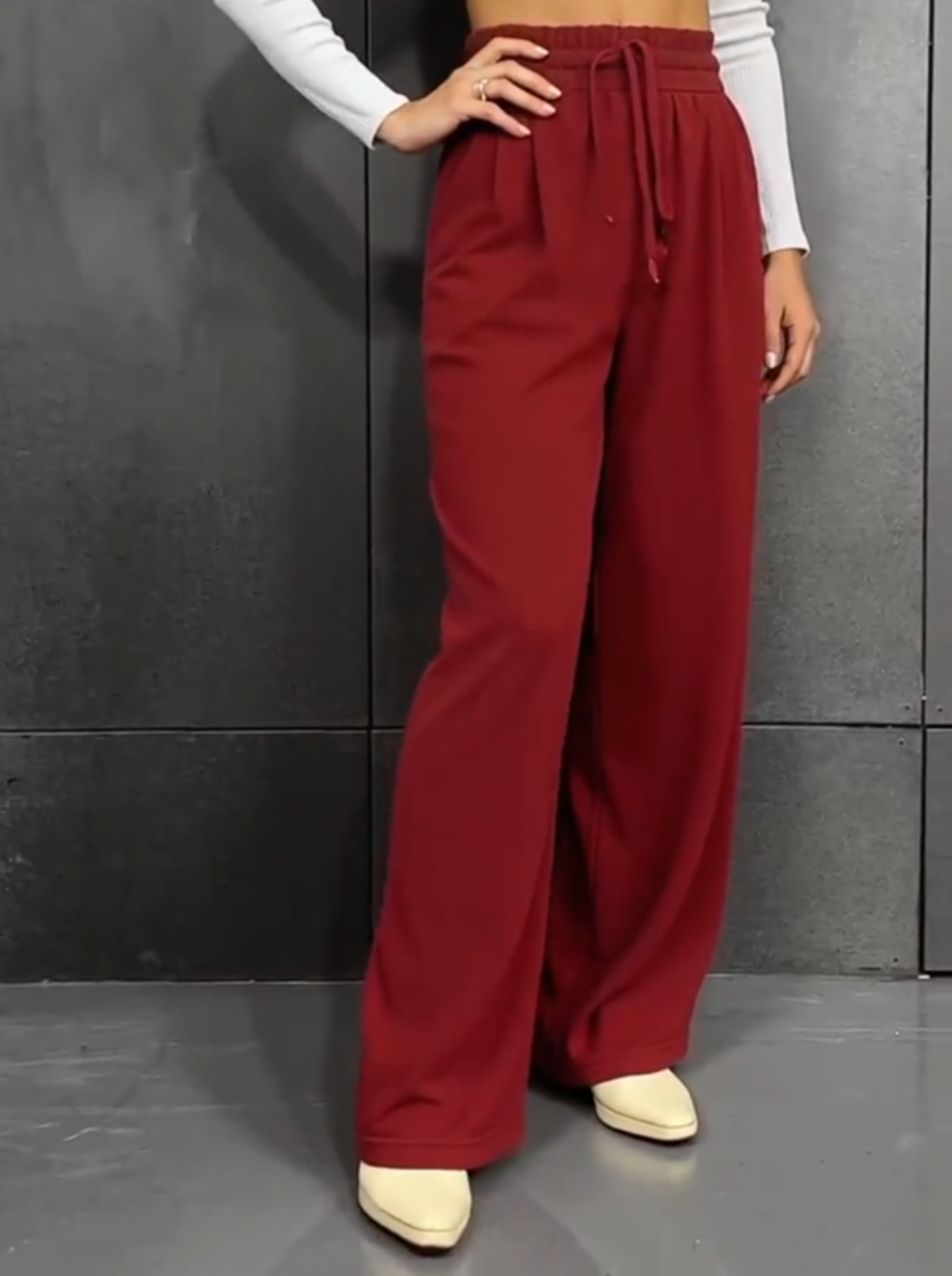 Cetaelle | Lockere Hose mit weitem Bein