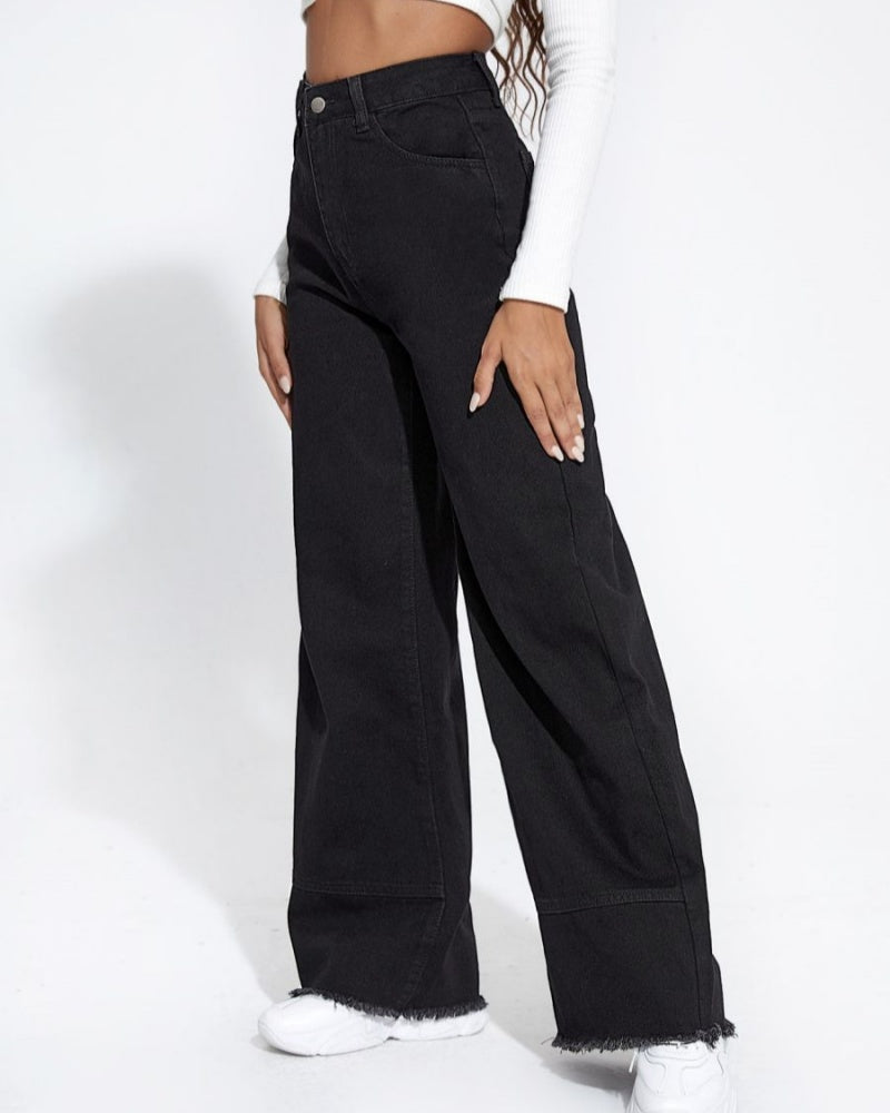 Damen Jeans mit weitem Bein