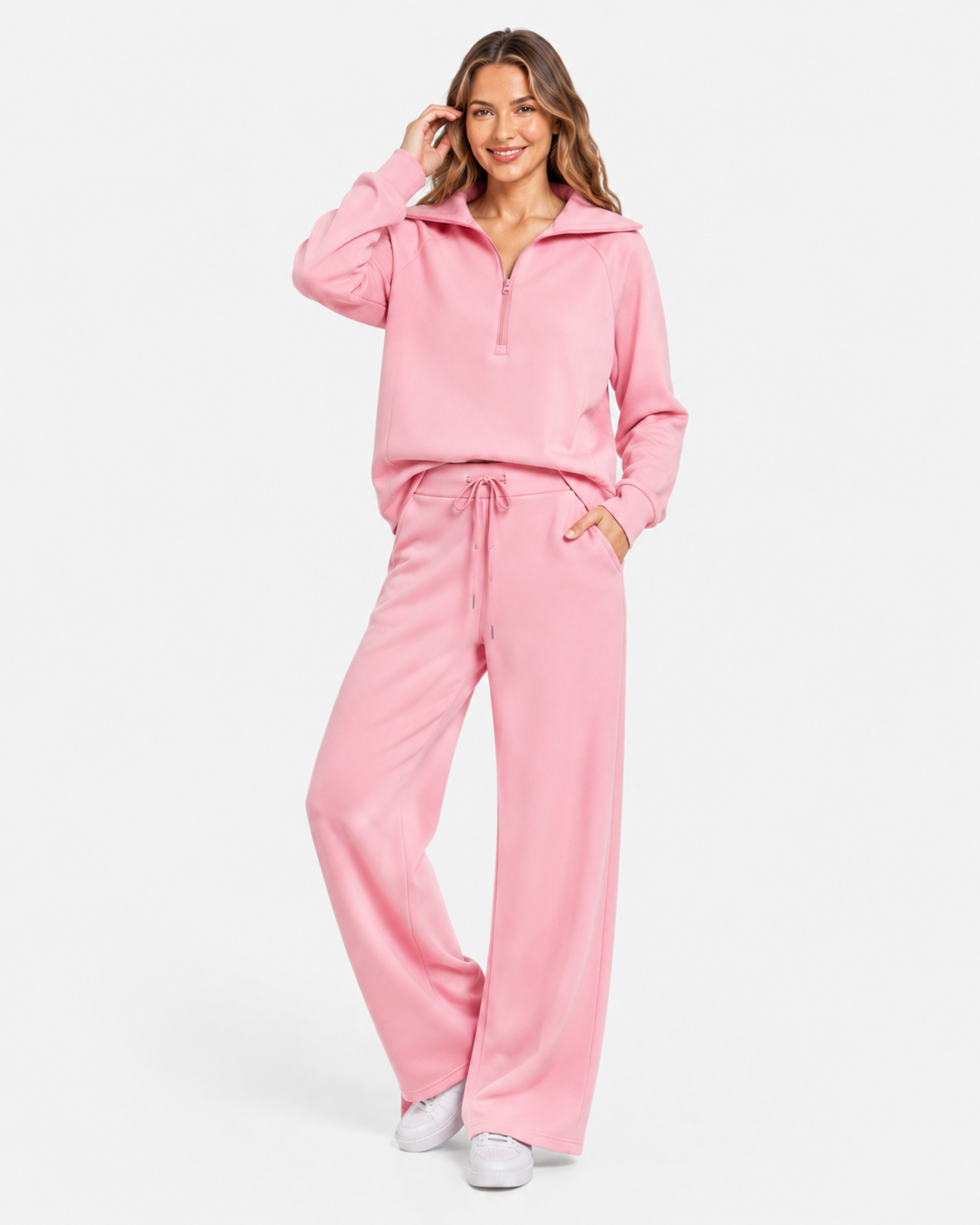 Cassidy | Damen Sweatshirt Weite Hosen Set