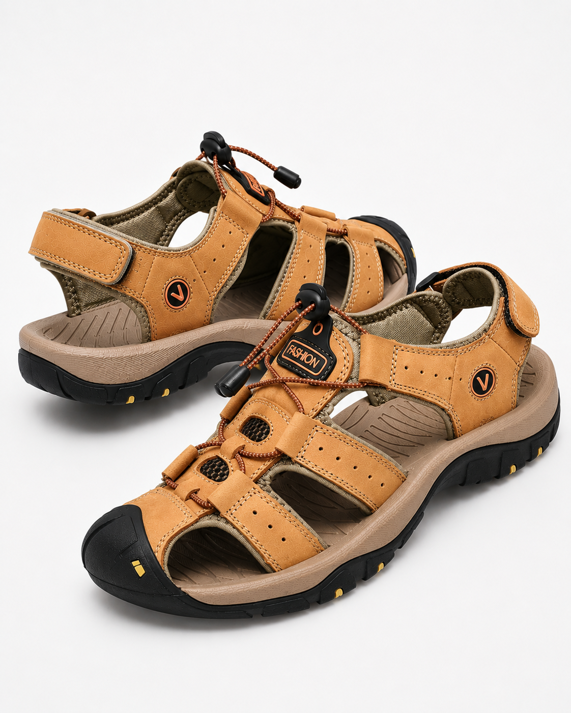 Kaufberg | Sommer Herren Sandalen Echtes Leder