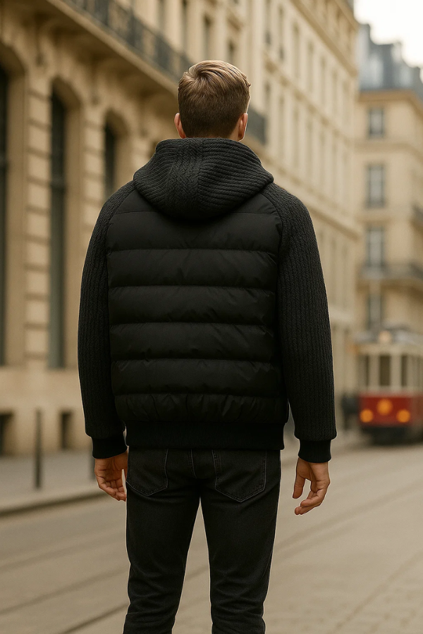 Samorio | Wattierte Herrenjacke mit Kapuze