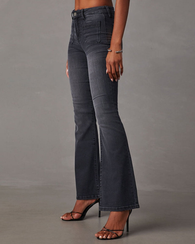 Vintage Jeans mit Hoher Taille