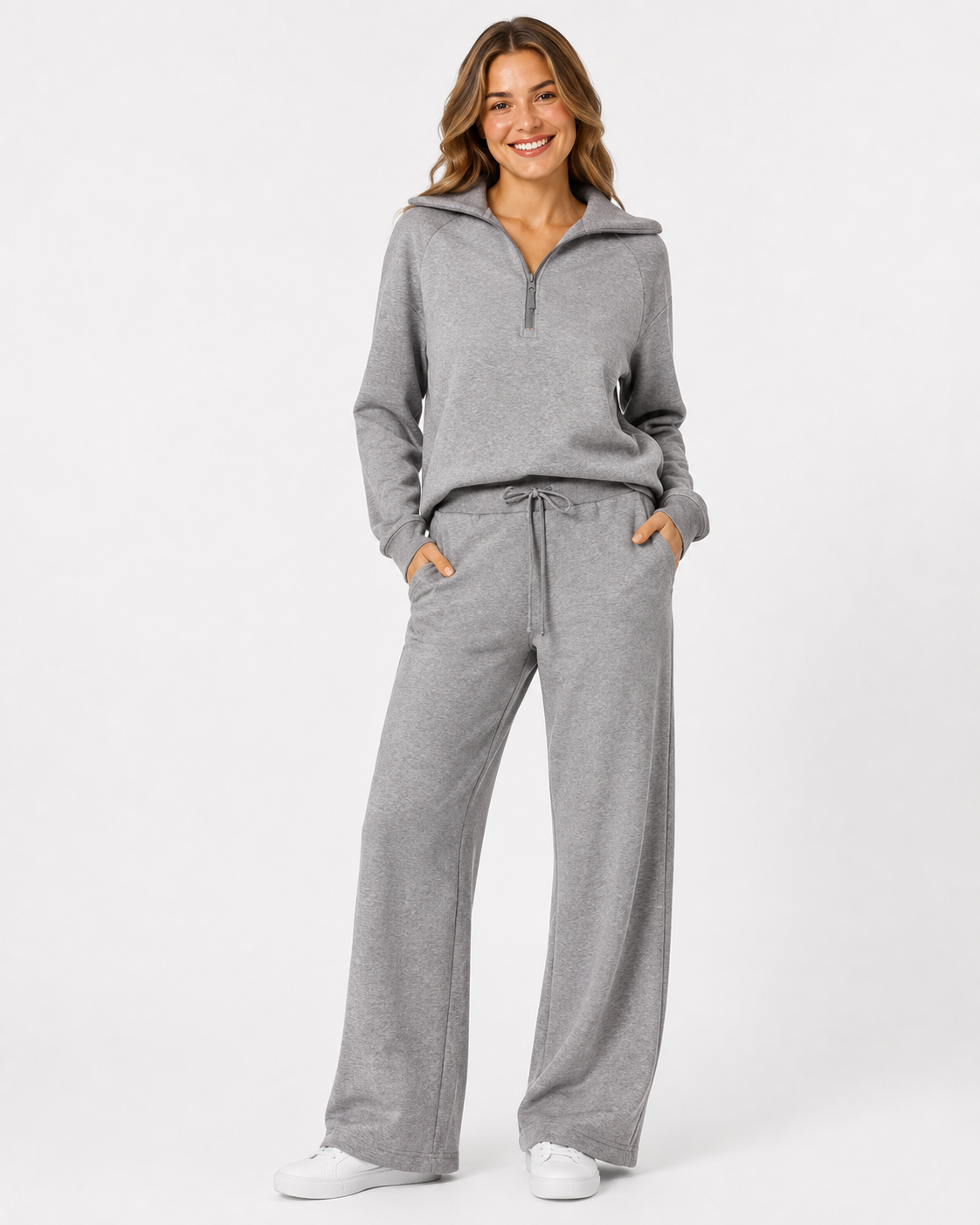 Cassidy | Damen Sweatshirt Weite Hosen Set