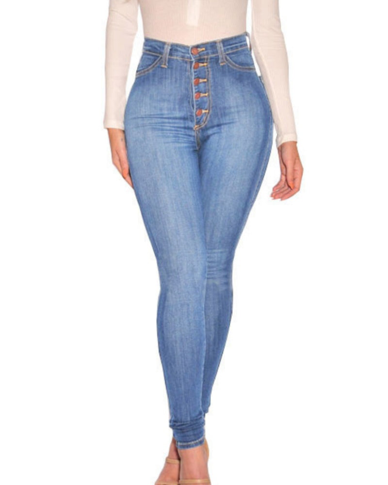 Damen Figurbetonte Denim Jeans