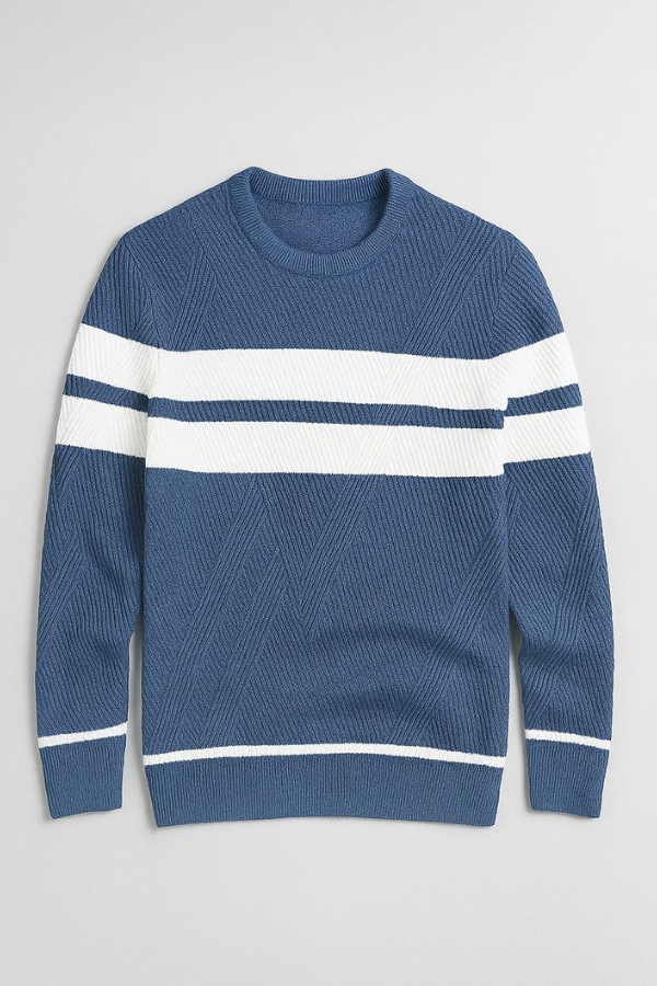 Henenas | Stilvoller Herrenpullover mit Fischgrätmuster