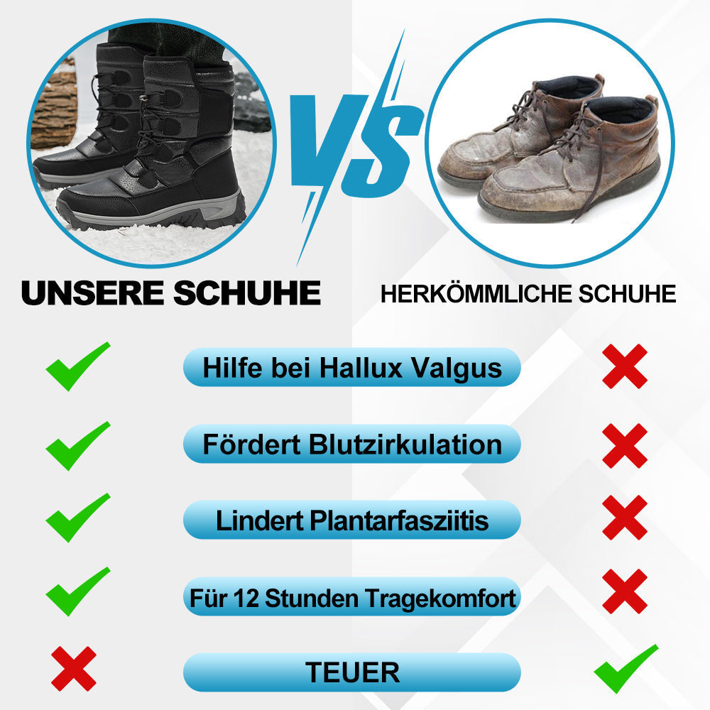 Damen Leichte Anti Rutsch Winterstiefel